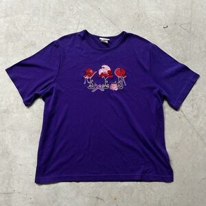 Vintage Embroidered Bejeweled Tee